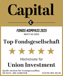 Vermögensanlage WertAnlage Grafik: Auszeichnung Capital Höchstnote als Top-Fondsgesellschaft